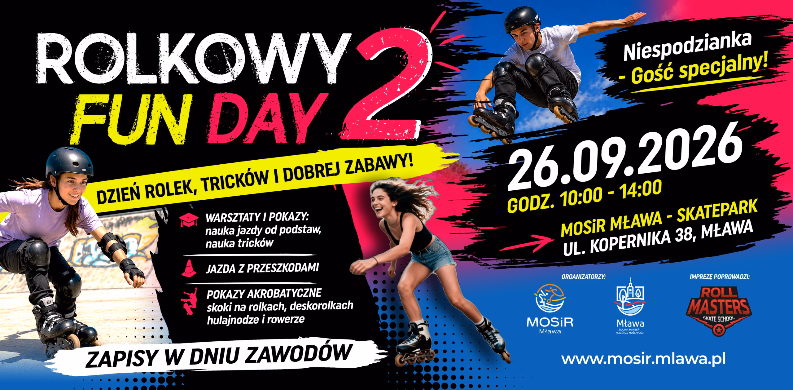Baner promujący Rolkowy Fun Day 2