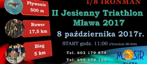 II Jesienny Triathlon Mława 2017